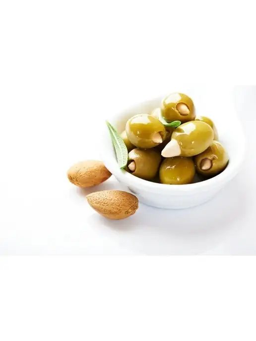 Delphi Food Оливки фаршированные с миндалем в рассоле 350 гр, 350 г, фото 2