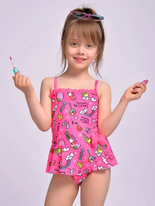 Купить купальные костюмы для девочек в интернет магазине WildBerries.ru