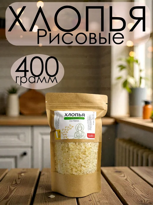 CARAWAN Хлопья Рисовые 400 грамм, вариант