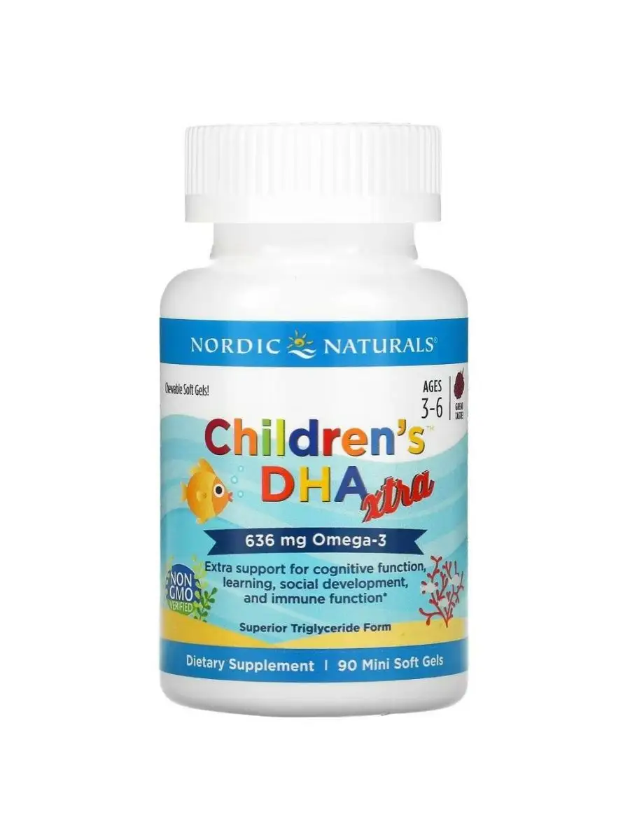 Children s DHA Xtra 636 90 Nordic Naturals 155351904 Wildberries