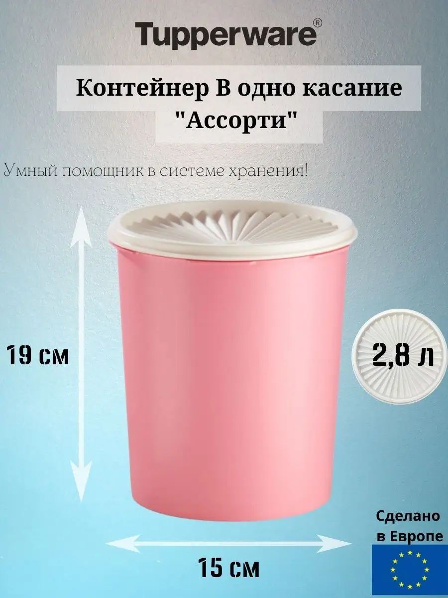 Контейнер В одно касание Ассорти 2,8 л Tupperware 155352725 купить за 1 232  ₽ в интернет-магазине Wildberries