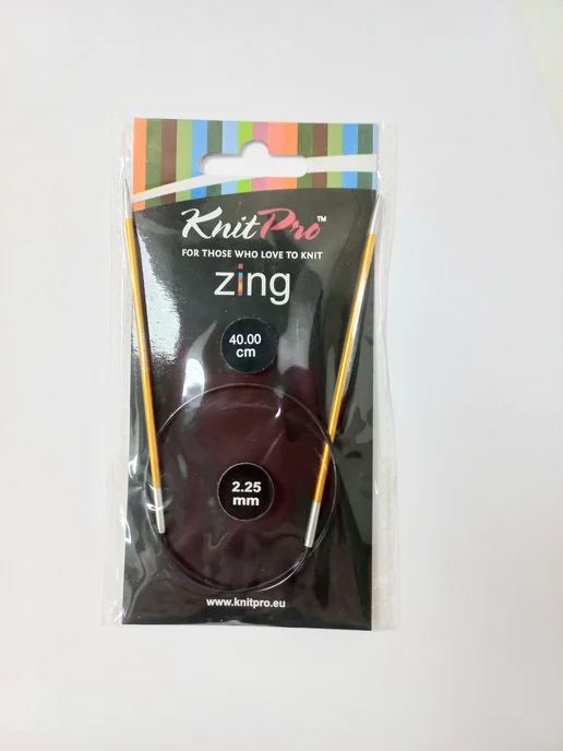 Knit pro Спицы круговые Zing 40см, оранжевый, фото 3