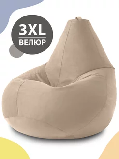 Большое кресло мешок груша XXXL MyPuff велюр MyPuff 155363149 купить за 6 039 ₽ в интернет-магазине Wildberries