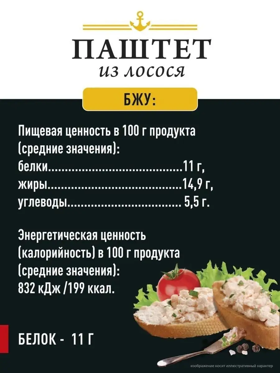 Паштет из лосося 100г набор 4шт Владкон 155389155 купить за 509 ₽ в  интернет-магазине Wildberries