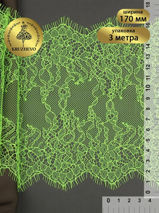 Kruzhevo Кружево реснички 17 см 3 м