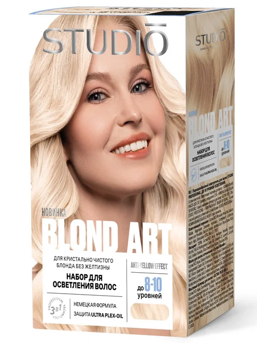 Essem Hair Studio Professional Осветлитель для волос на 8-10 уровней Студио, 135 мл