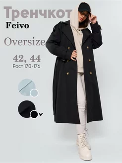 Тренчкот плащ FEIVO 155433628 купить за 3 929 ₽ в интернет-магазине Wildberries