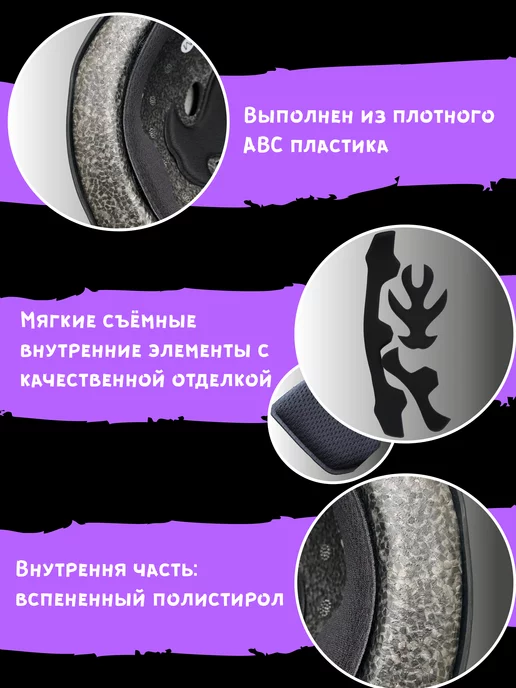 Z53 Шлем для велосипеда, для самоката, для скейтборда, черный, фото 4