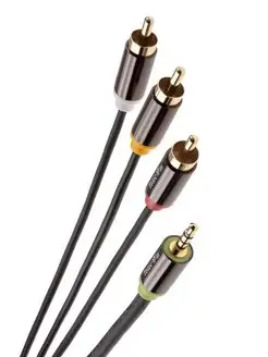 Jack 3.5 3 RCA кабель 3м провод джек тюльпан шнур для тв Telecom 155452612 купить за 416 ₽ в интернет-магазине Wildberries