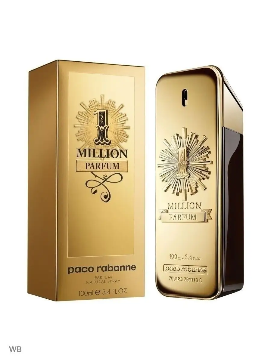 Парфюм PACO RABANNE 1 Million Пако Рабан Миллион 100 мл мужские ароматы  155509527 купить за 832 ₽ в интернет-магазине Wildberries