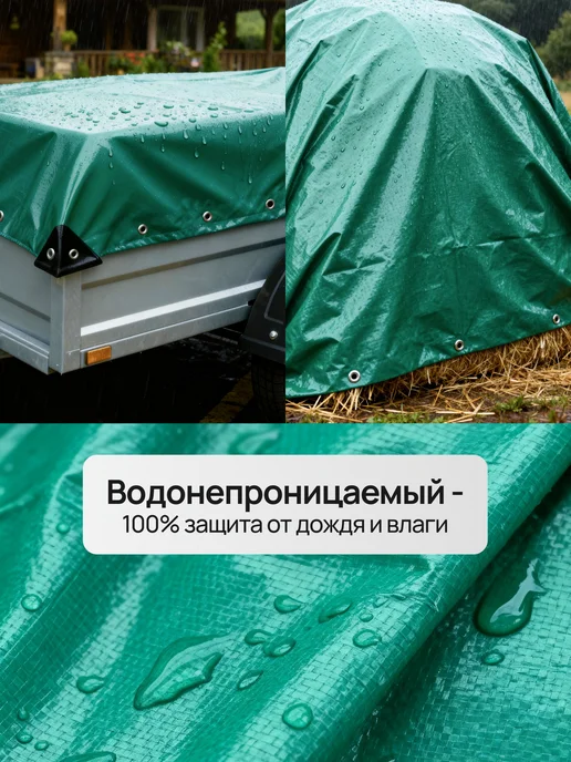 PRIMETEX Тент укрывной 10х15 туристический полог навес для сена, вариант, фото 2