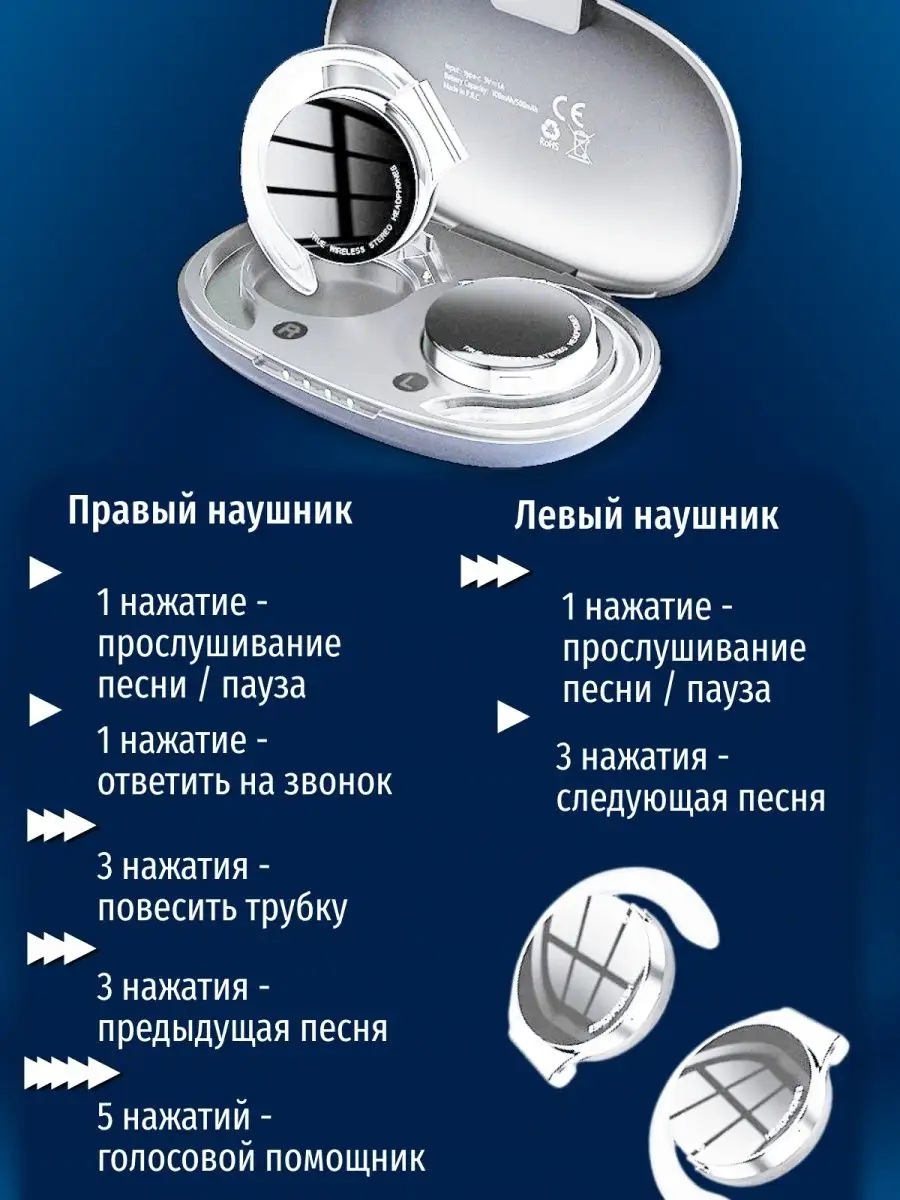 Спортивные Bluetooth-наушники F2 Tws с шумоподавлением Alex Bob 155553773  купить за 2 132 ₽ в интернет-магазине Wildberries