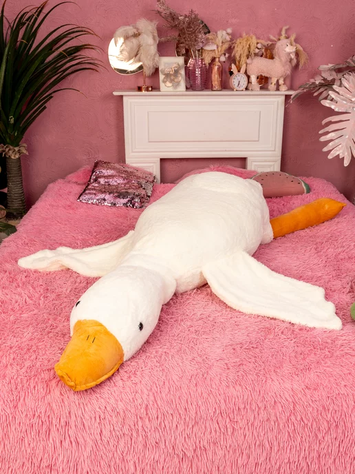Тигрёнок Toy's Мягкая игрушка гусь обнимусь 195 см, вариант, фото 4