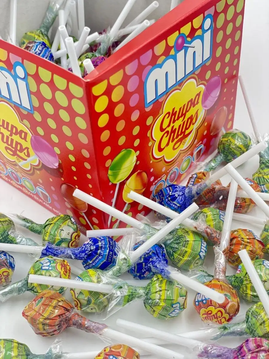 Chupa Chups Карамель Chupa Chups Мини, 100 шт по 6 г.