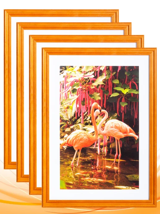 More рамок Фоторамка 21х30 (А4) Клен, набор 4 шт, багет 3N, 21x30, 4 шт