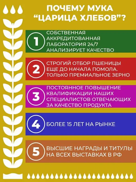 Царица Хлебов Мука пшеничная 2 сорт 5кг, 10 кг, фото 2