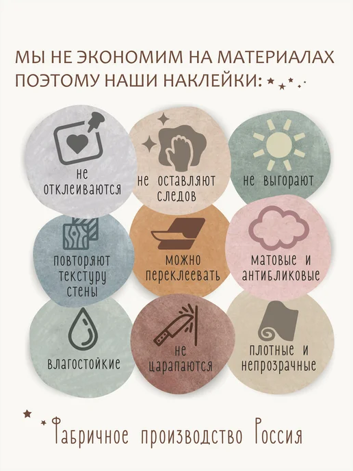 wallshebno Наклейки на стену детские интерьерные декор шары, белый, фото 3
