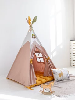 Вигвам с ковриком шалаш детский Tipi.room 155691603 купить за 6 791 ₽ в интернет-магазине Wildberries