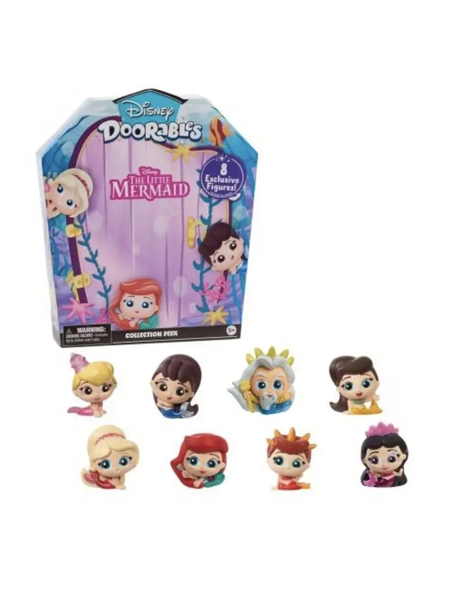 Фигурки Disney Doorables Русалочка Ариэль 8 штук Disney 155692520 купить в  интернет-магазине Wildberries