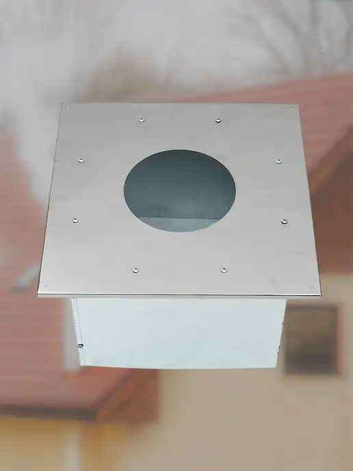 R-SAUNA Проход перекрытия для дымохода разборный 115 мм. ППУ, вариант, фото 3