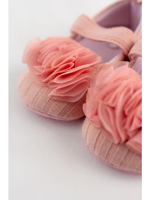 Pretty Baby Пинетки туфли для новорожденных малышей для девочки, розовый, фото 3
