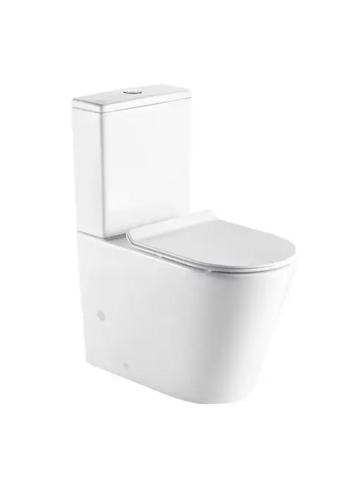 Azario Унитаз напольный с бачком безободковый Maro AZ-2125, белый, фото 6