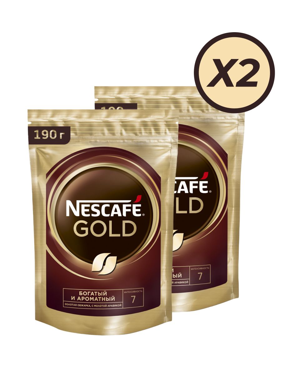 Кофе нескафе голд озон. Nescafe Gold 190г. Кофе растворимый Nescafe Gold, сублимированный - 320г 2шт. Кофе растворимый Нескафе Голд 320г 2шт. Кофе Нескафе в пакете.