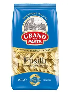 Макароны Fusilli 450 г Grand di Pasta 155715635 купить за 90 ₽ в интернет-магазине Wildberries