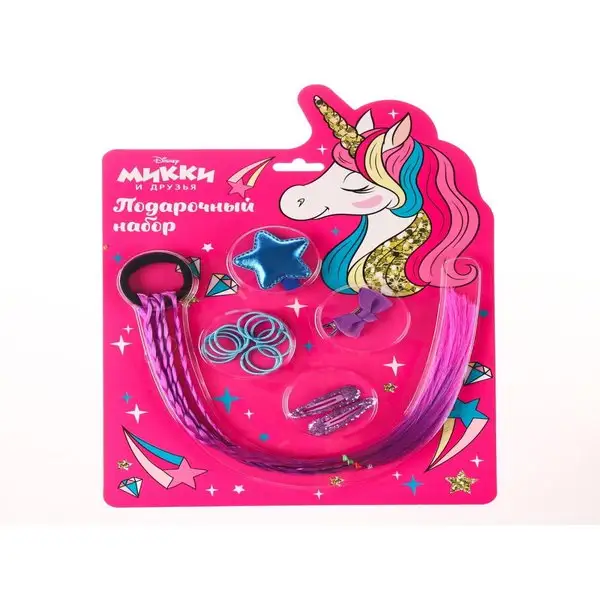 Подарочный набор аксессуаров для волос Единорог Минни Маус