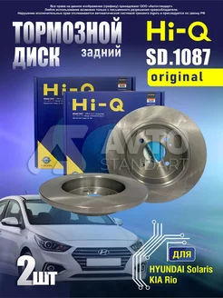 Тормозные диски задние Rio 3, Rio 4, Solaris 1, Solaris 2 Sangsin brake 155726249 купить за 3 949 ₽ в интернет-магазине Wildberries