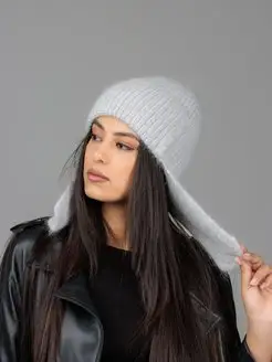 Шапка женская зимняя ушанка вязаная ангора JULIA KNIT 155757148 купить за 1 058 ₽ в интернет-магазине Wildberries