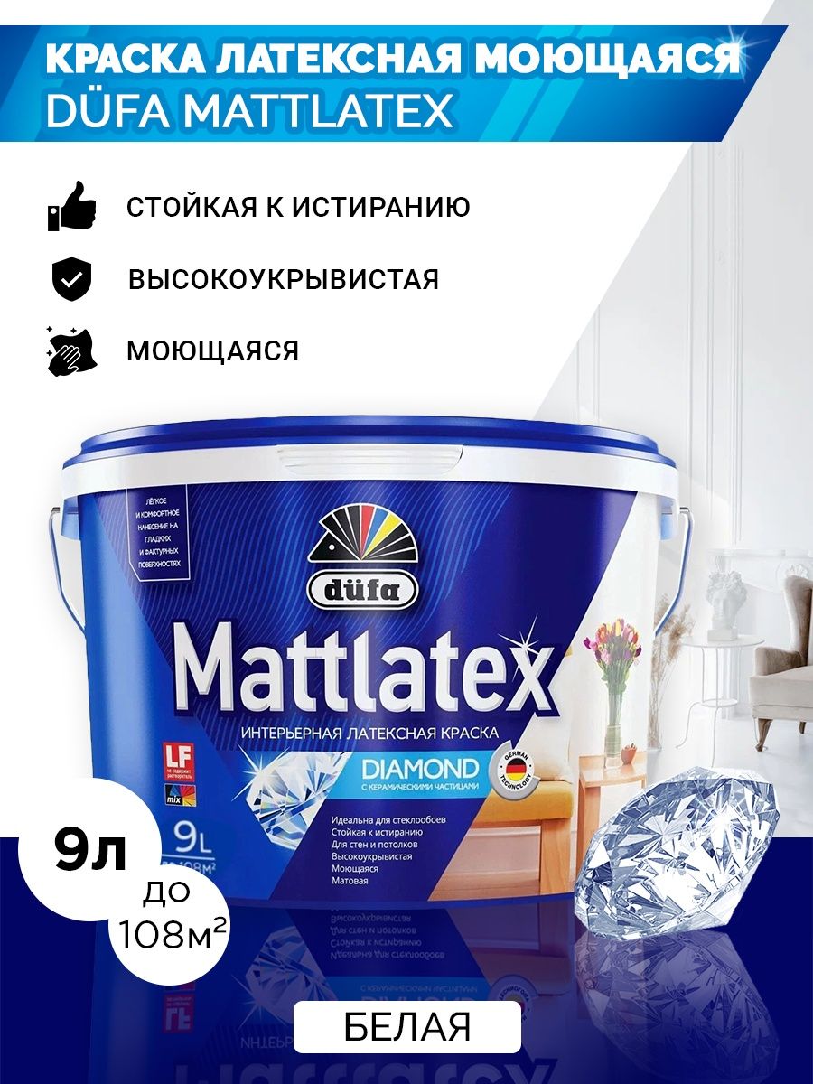 Краска dufa mattlatex. Краска матовая латексная Dufa. Краска водно-дисперсионная Dufa Schimmelschutzfarbe этикетка. Краска Маттлатекс белая.