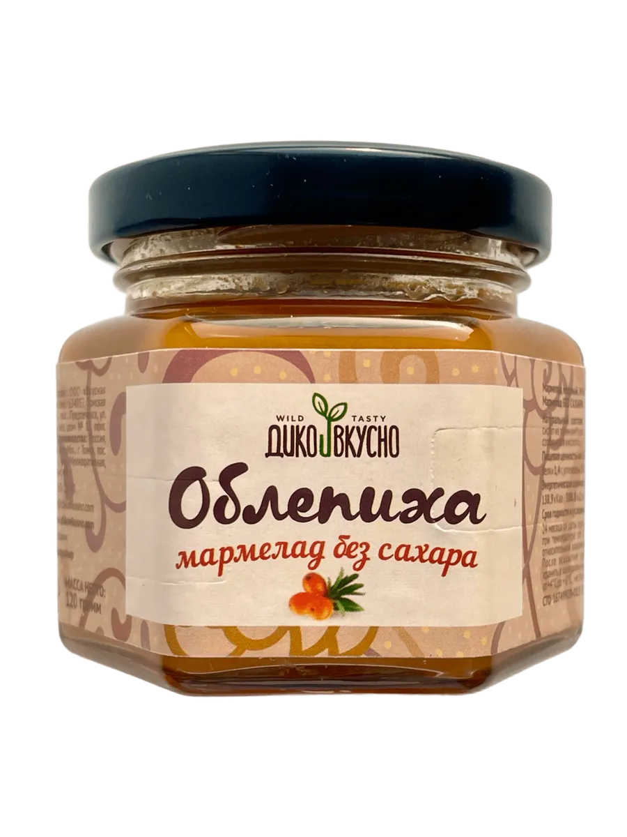 Мармелад без сахара Облепиха 100гр