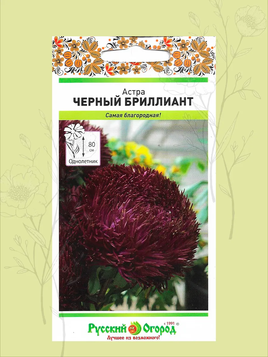 Семена астры Черный...