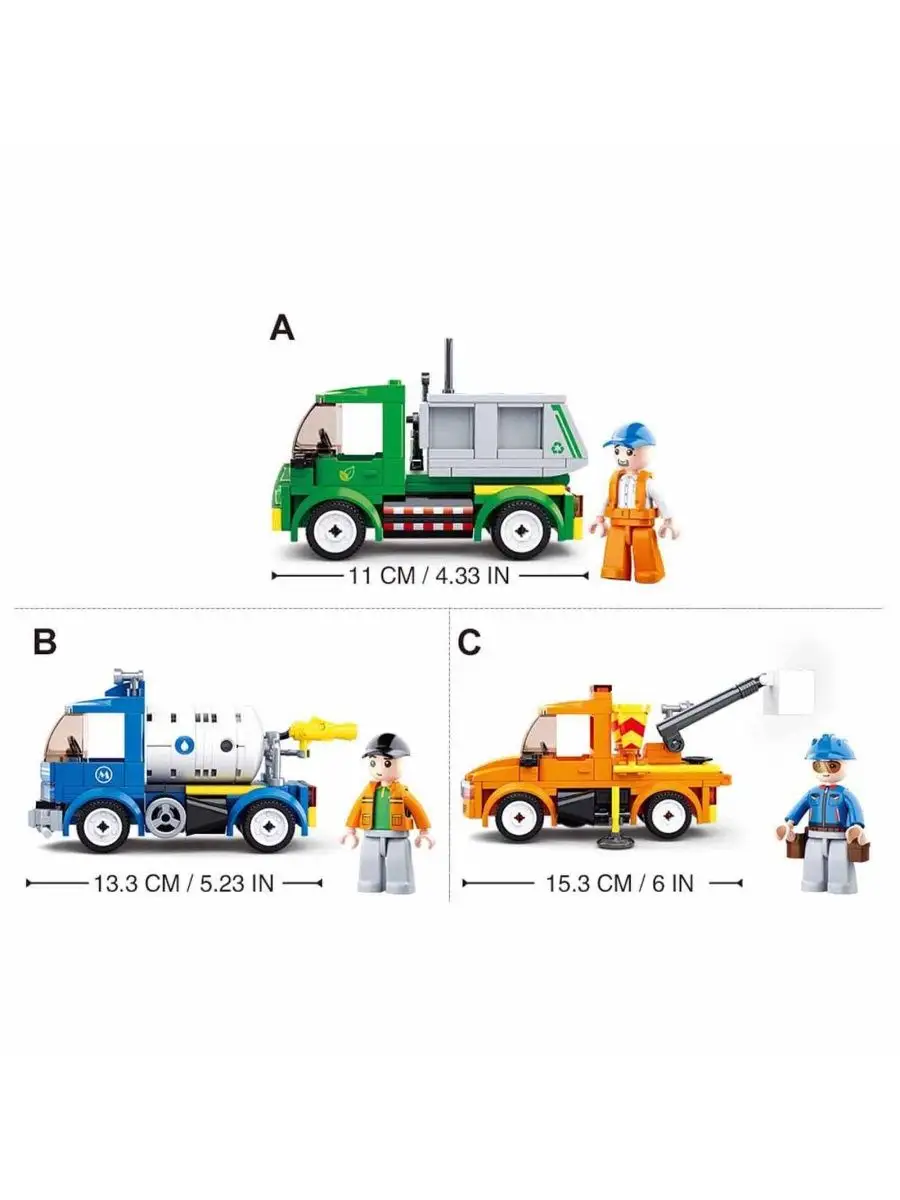 Конструктор Город Мусороуборочная машина SLUBAN 155843316 купить за 733 ₽ в  интернет-магазине Wildberries