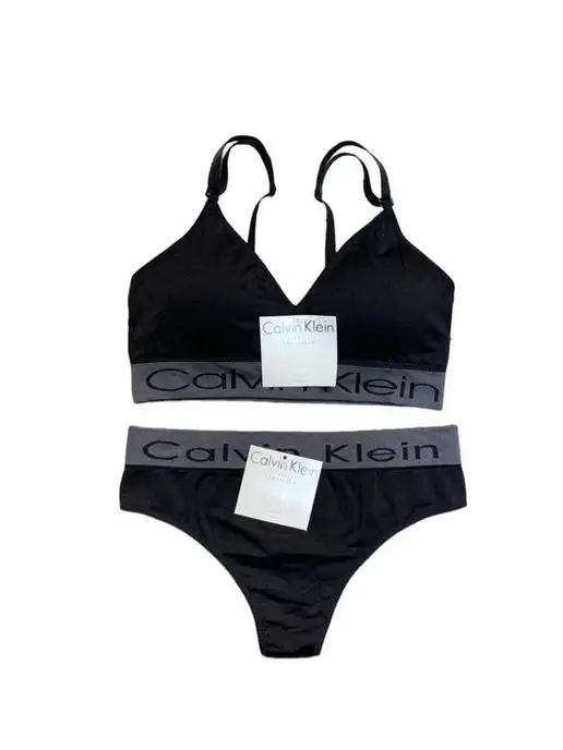 Комплект нижнего белья Calvin Klein топ и трусы женское X-lady