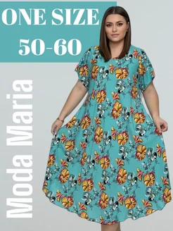 Платье летнее женское штапель миди Moda Maria 155860976 купить за 1 105 ₽ в интернет-магазине Wildberries