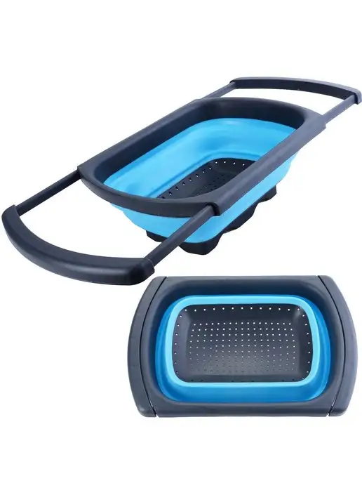 Дуршлаг складной на раковину с выдвижными ручками - фото 13