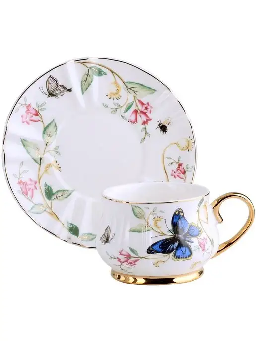 Чайный набор на 6 персон фарфоровый - фото 6
