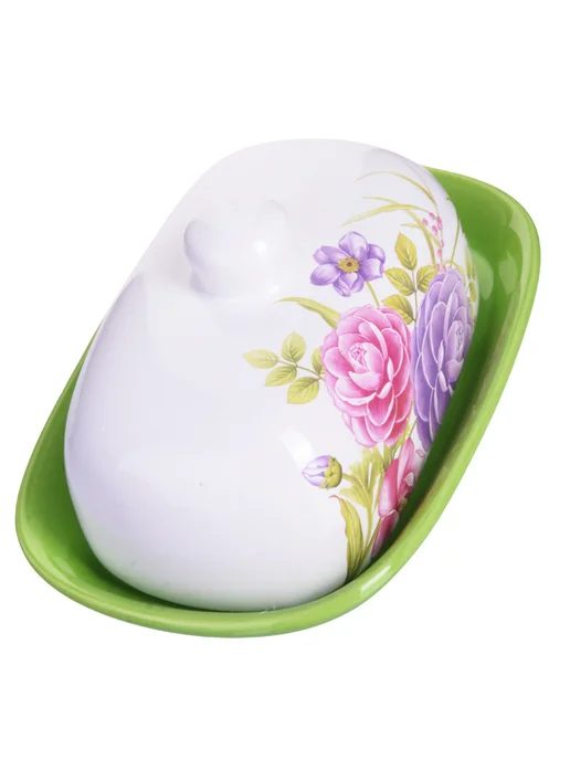 Масленка с крышкой овальная - фото 13