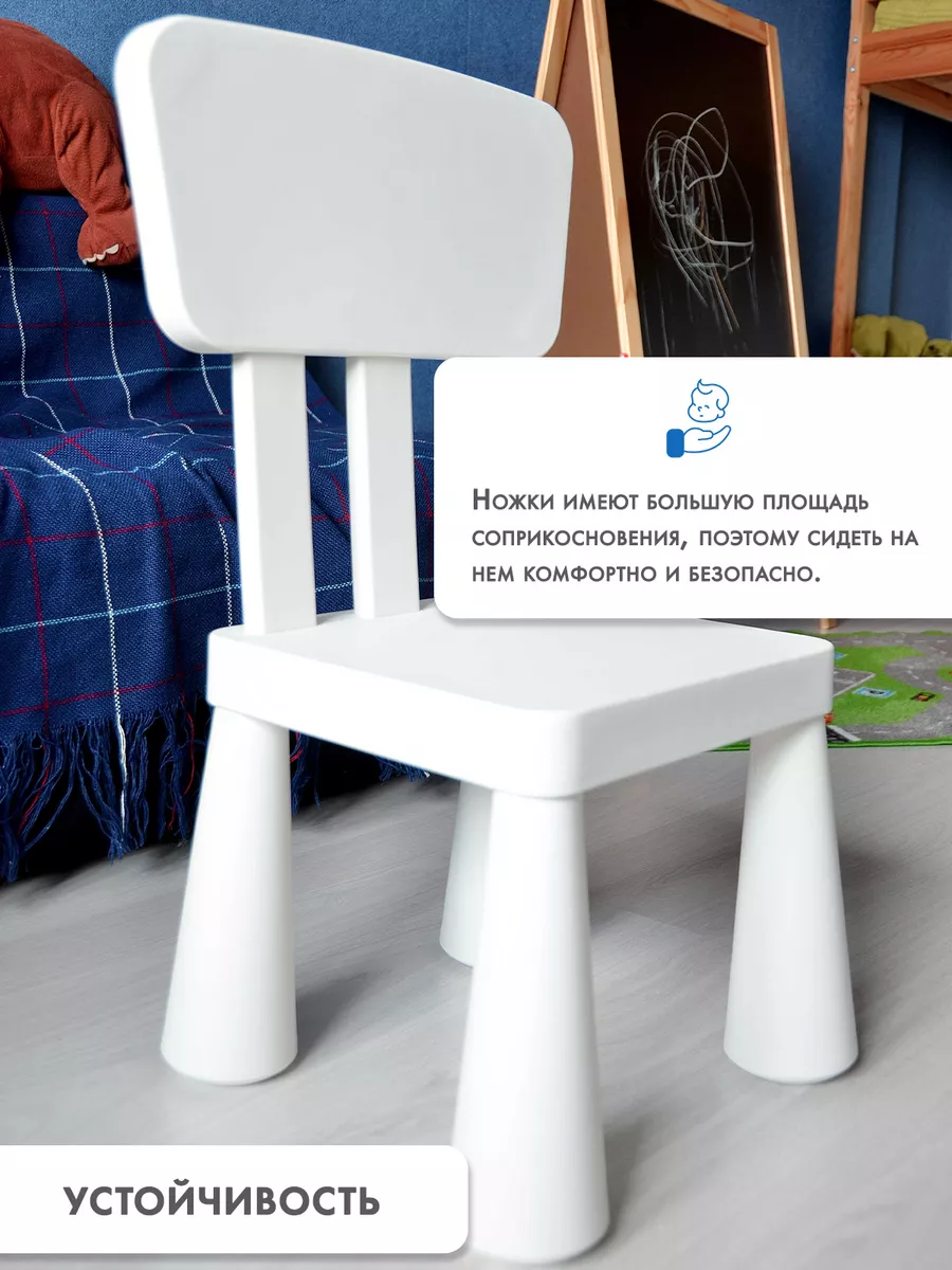 Стул детский Маммут IKEA 155913902 купить за 1 041 ₽ в интернет-магазине  Wildberries