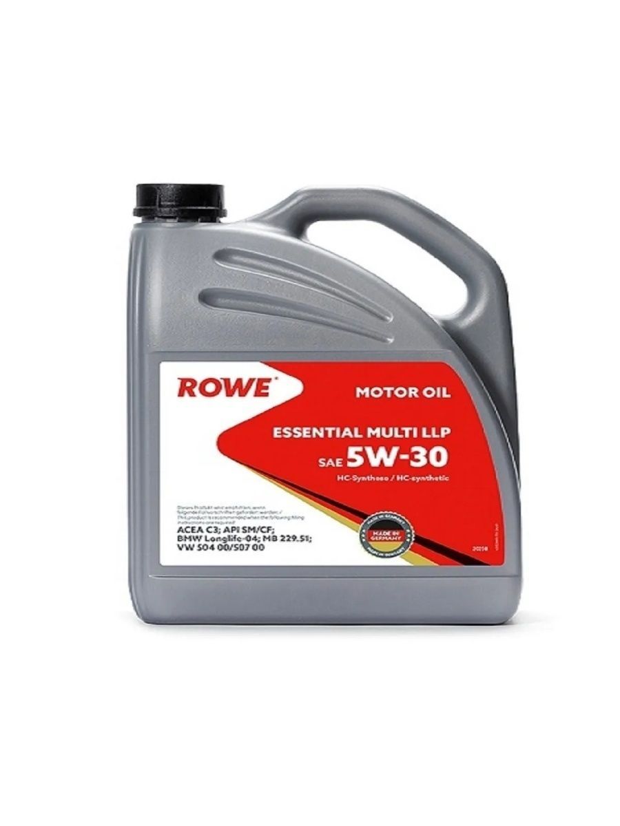 Rowe 5w30 504/507. Rowe Essential Multi LLP 5w-30. Моторное масло Rowe 5w40. Масло моторное Rowe Essential SAE 10w-40 (5л. ) 202595952a Rowe 2025900502a.