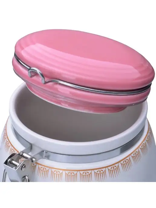 Банка для сыпучих продуктов керамика с крышкой 700 мл - фото 3