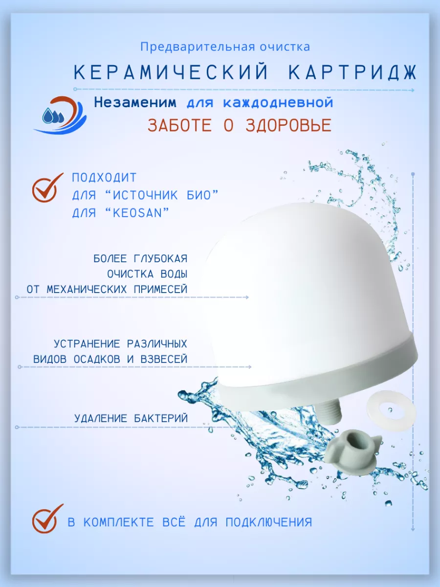Керамический картридж для Источник Био и KeoSan