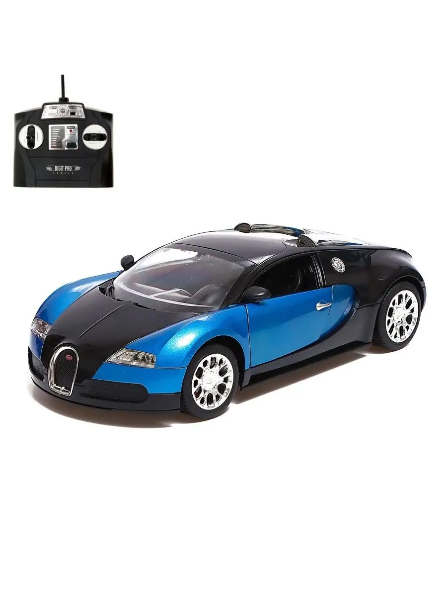 Машина р/у Bugatti Veyron, электропривод дверей, 1:14 DENCO.store 156021151  купить в интернет-магазине Wildberries