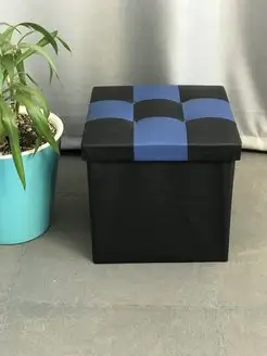 Пуф Шахматы сине-черный Tematika 156032600 купить за 1 141 ₽ в интернет-магазине Wildberries