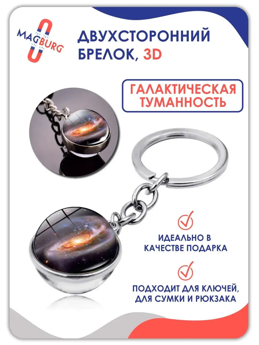 Брелок планеты и космос Планетарная туманность №2 3D