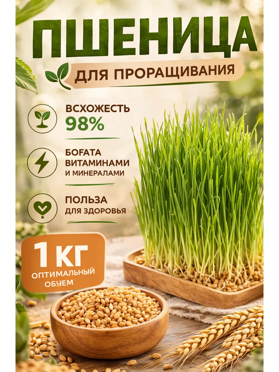 Семена пшеницы рожь ячмень 1кг