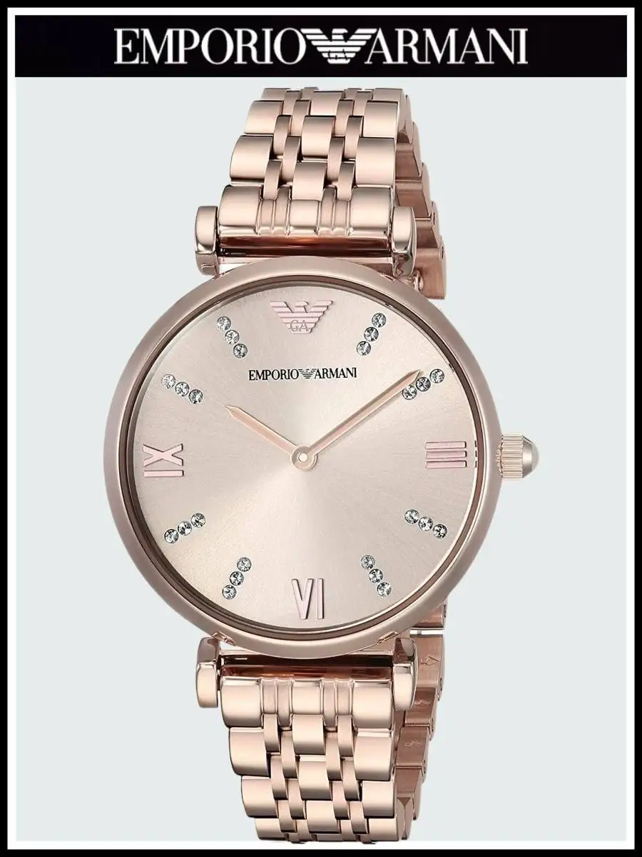 Gold armani watch hotsell