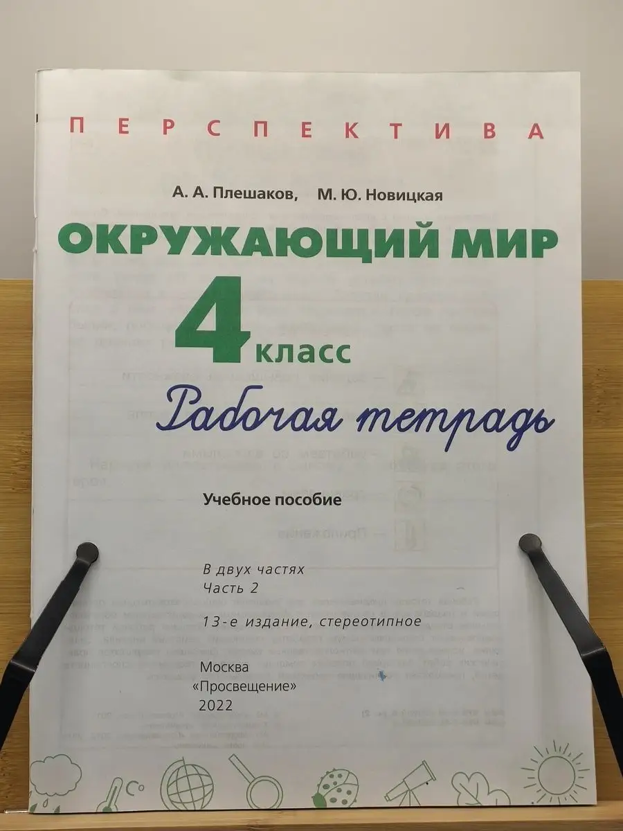 Плешаков Окружающий мир 4 класс Рабочая тетрадь Просвещение 156092010  купить в интернет-магазине Wildberries